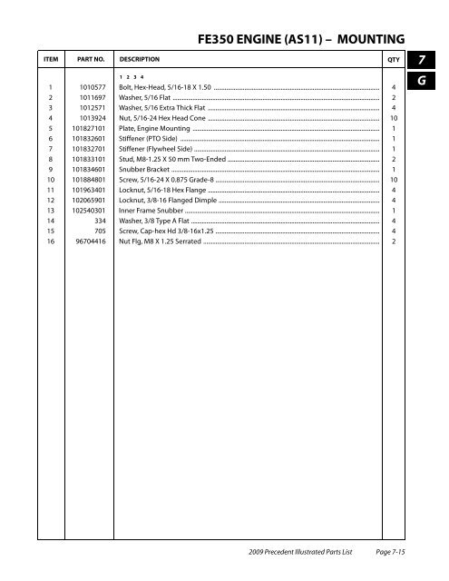 2009 Precedent Illustrated Parts List - Bennett Golf Cars