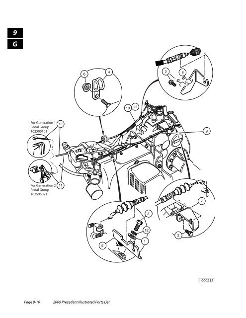 2009 Precedent Illustrated Parts List - Bennett Golf Cars