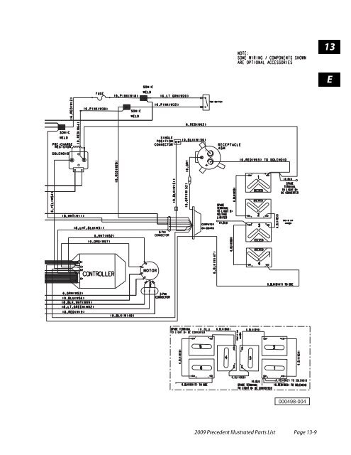 2009 Precedent Illustrated Parts List - Bennett Golf Cars