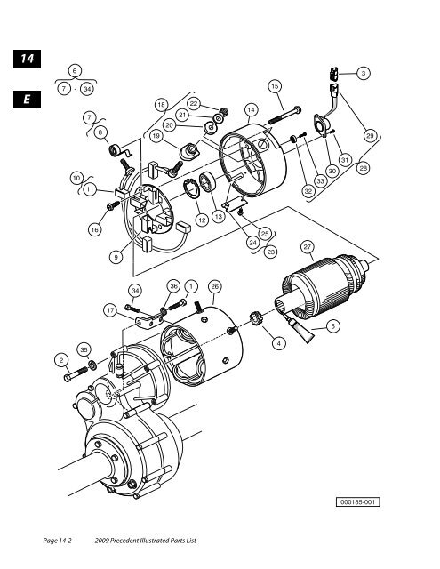 2009 Precedent Illustrated Parts List - Bennett Golf Cars