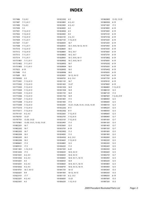 2009 Precedent Illustrated Parts List - Bennett Golf Cars