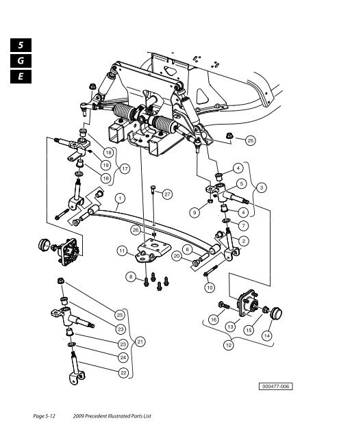 2009 Precedent Illustrated Parts List - Bennett Golf Cars