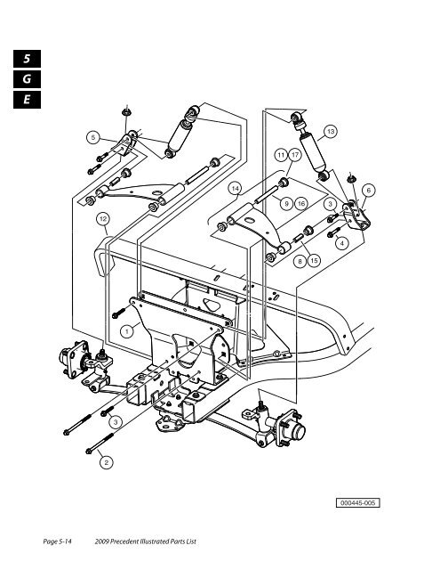 2009 Precedent Illustrated Parts List - Bennett Golf Cars