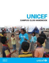 CAMPUS CLUB HANDBOOK - UNICEF Canada