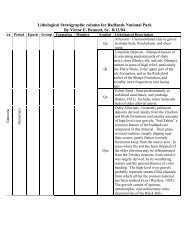 Lithological Stratigraphic column for Badlands National Park By ...