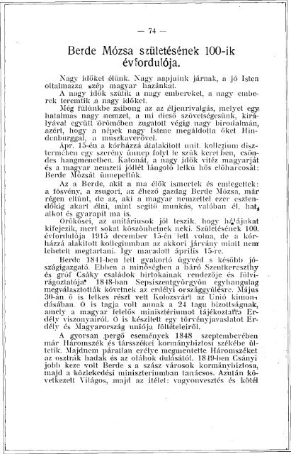 1916 - MagyarorszÃ¡gi UnitÃ¡rius EgyhÃ¡z