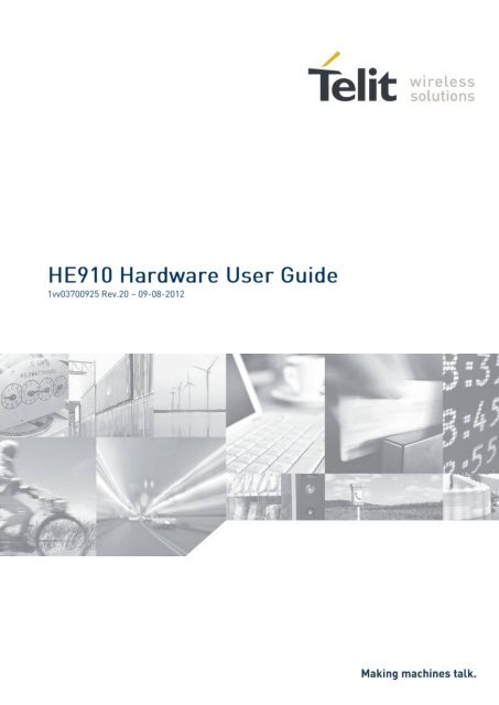 He910 Telit modem HE910 hardware user guide - GateTel