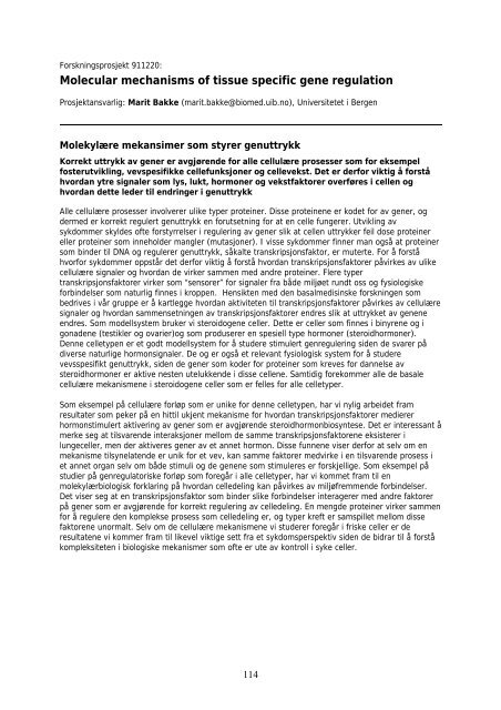 Faglig rapport 2005 - Helse Vest