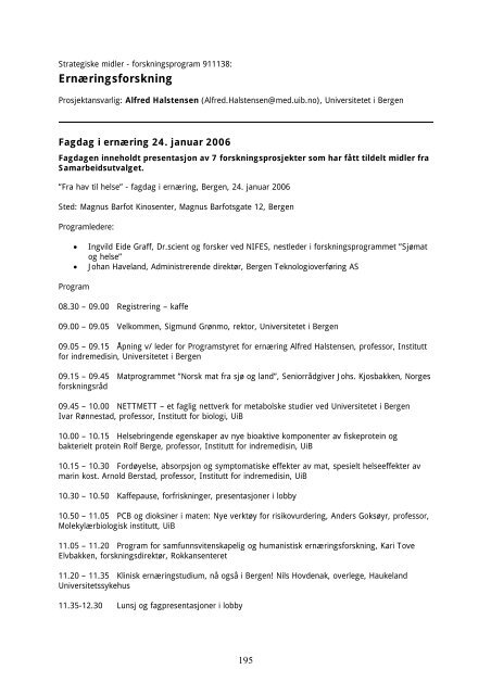 Faglig rapport 2005 - Helse Vest