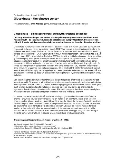 Faglig rapport 2005 - Helse Vest