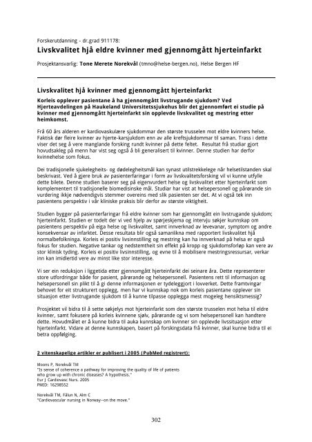 Faglig rapport 2005 - Helse Vest