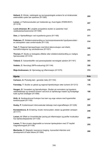 Faglig rapport 2005 - Helse Vest