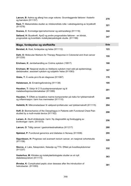 Faglig rapport 2005 - Helse Vest