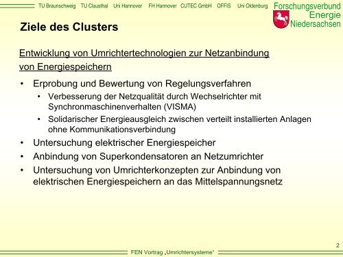 Virtuelle Synchron Maschine (VISMA) - Forschungsverbund Energie ...