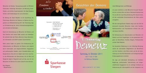 1. Thementag Gesichter der Demenz in Netphen - Zukunftsinitiative ...