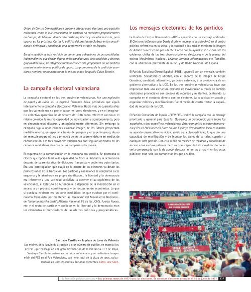 los partidos democrÃ¡ticos en la TransiciÃ³n polÃ­tica valenciana - CCOO