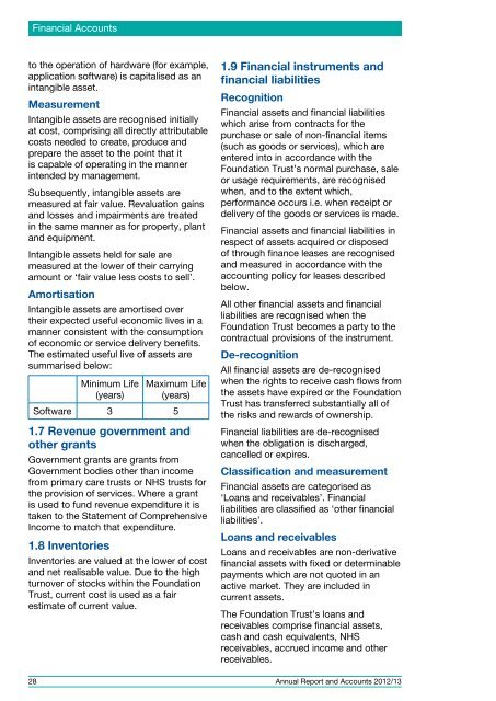 Annual Report and Accounts 2012/13 - Royal Bournemouth Hospital