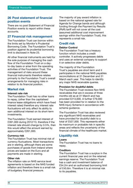 Annual Report and Accounts 2012/13 - Royal Bournemouth Hospital