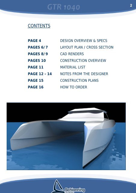 Prowler GTR 1040 Study Plans A4 - Schionning Designs