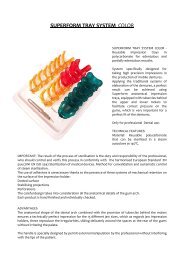 SUPERFORM TRAY SYSTEM COLOR - Vannini Dental