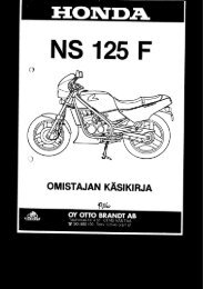 NS125F 1986 kÃ¤sikirja (.pdf, 0.92 MB) - Honda