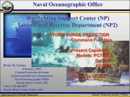 Naval Oceanographic Office Warfighting Support Center (NP ...