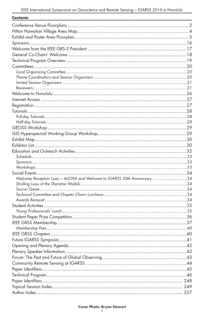 Conference Venue Floorplans ... - IGARSS 2010