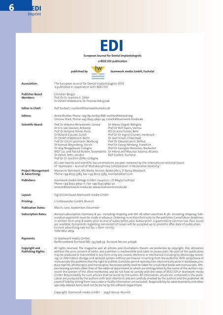 EDI - European Association of Dental Implantologists