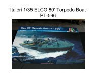 Italeri 1/35 ELCO 80' Torpedo Boat PT-596 - IPMS Santa Rosa