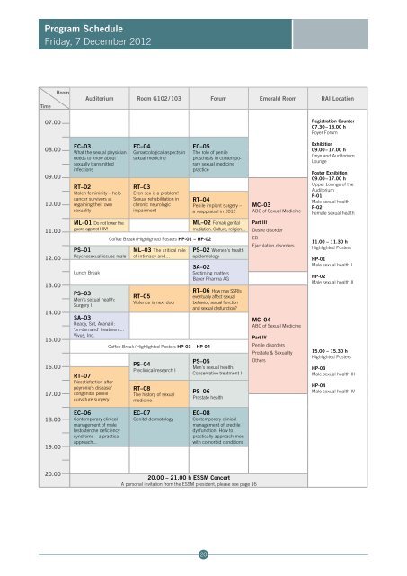 Final Program - ESSM