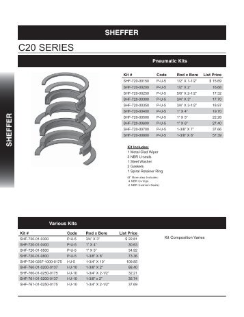 Sheffer Repair Kits