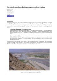 The challenge of predicting reservoir sedimentation - Sedinet