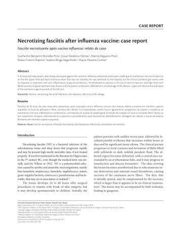 Necrotizing fasciitis after influenza vaccine: case report