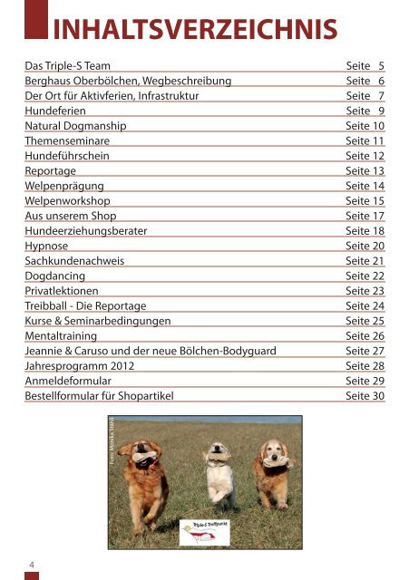 Hund nach der Natural Dogmanship - Triple-S