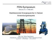 Stabilisierende Energiespeicher in Netzen Anwendungsbeispiele