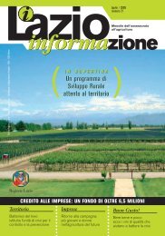 Stampa CopertinaDEFâLI-10-07 - Agricoltura - Regione Lazio