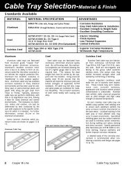 Cable Tray Selection-Material & Finish - R & D Data Products