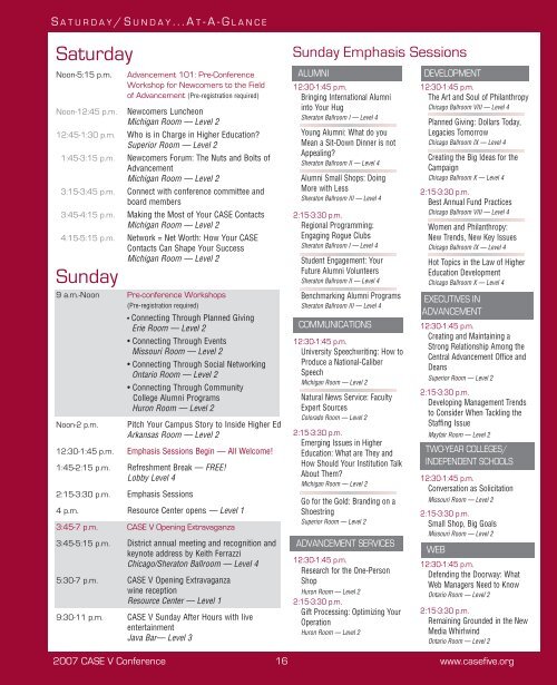 Conference Program - CASE