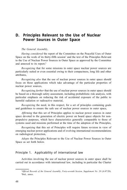 United Nations Treaties And Principles On Outer Space