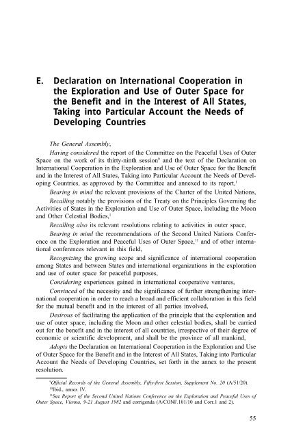 United Nations Treaties And Principles On Outer Space