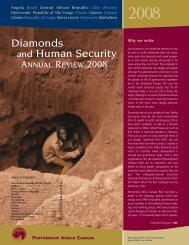 Diamonds and Human Security - Partnership Africa Canada