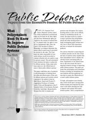 What PolicyMakers Need To Improve Public Defense Systems