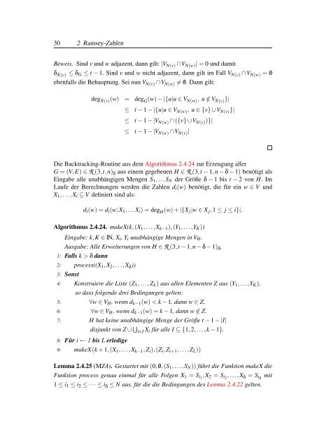 Computermethoden zur Lösung einiger konkreter kombinatorischer ...