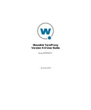 Wavelink TermProxy Version 4.0 User Guide