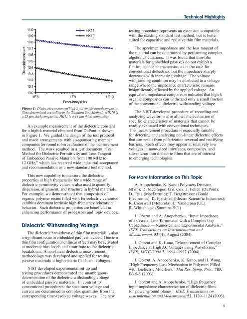 Materials Science and Engineering Laboratory FY 2004 ... - NIST