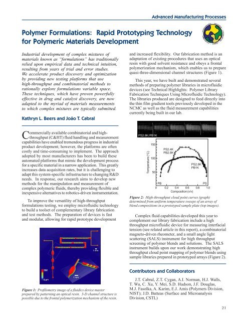 Materials Science and Engineering Laboratory FY 2004 ... - NIST