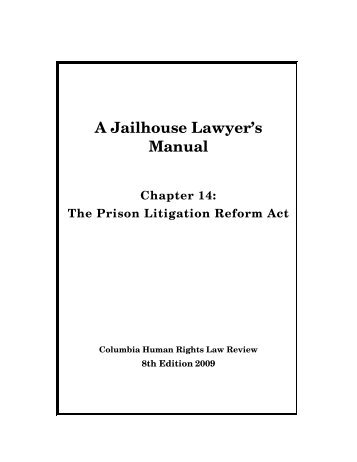 A Jailhouse Lawyer's Manual Chapter 14 - Columbia Law School