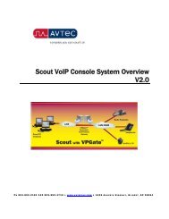 Scout VoIP Console System Overview V2.0 - Avtec Inc.