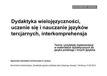 Dydaktyka wielojÄ™zycznoÅ›ci