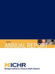 ANNUAL REPORT - Michigan Institute for Clinical & Health Research